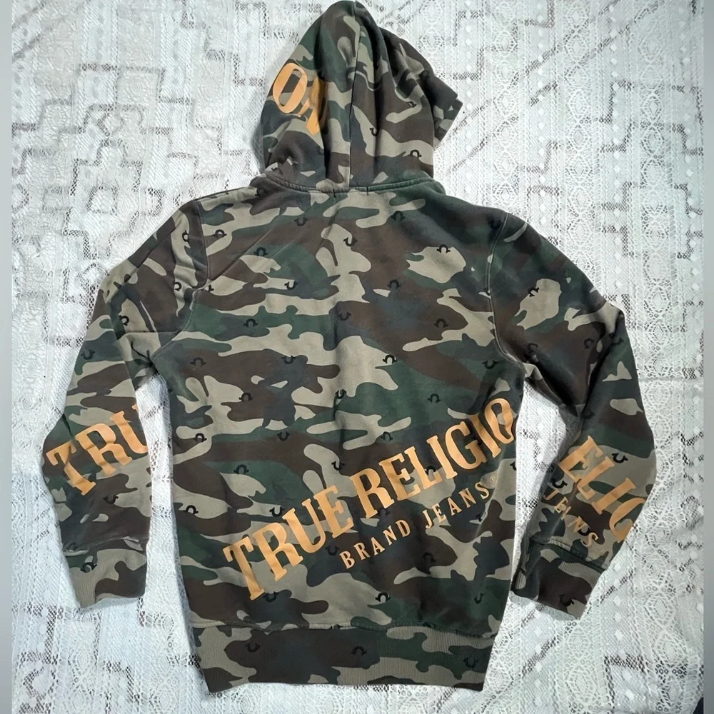 True Religion Kids Green Camouflage Hoodie